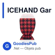 ICEHAND Gant grattoir matelassé - Miniature 1