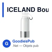ICELAND Bouteille double paroi 600ml. - Miniature 1