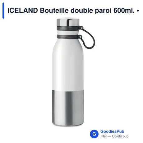 ICELAND Bouteille double paroi 600ml.