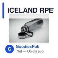 ICELAND RPET Bouteille en 780ml - Miniature 11