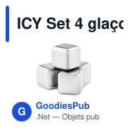 ICY Set 4 glaçons en acier inox - Miniature 2