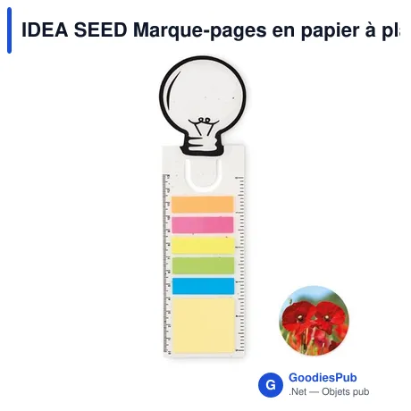 IDEA SEED Marque-pages en papier à plante