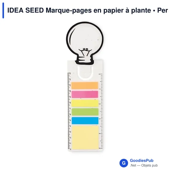 IDEA SEED Marque-pages en papier à plante - Image 2