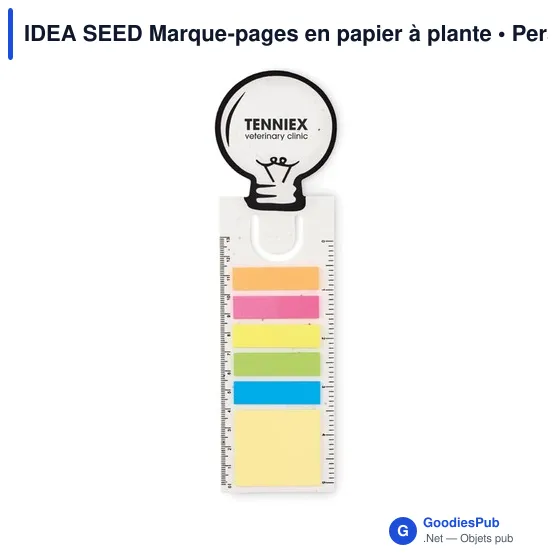 IDEA SEED Marque-pages en papier à plante - Image 3