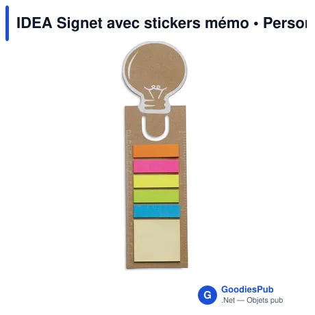 IDEA Signet avec stickers mémo