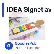 IDEA Signet avec stickers mémo - Miniature 2