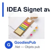 IDEA Signet avec stickers mémo - Miniature 3
