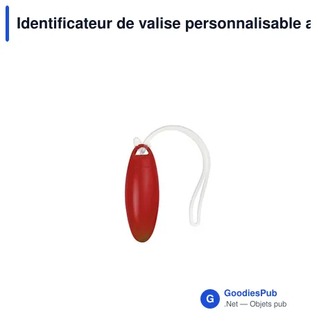 Identificateur de valise personnalisable avec logo pour entreprise