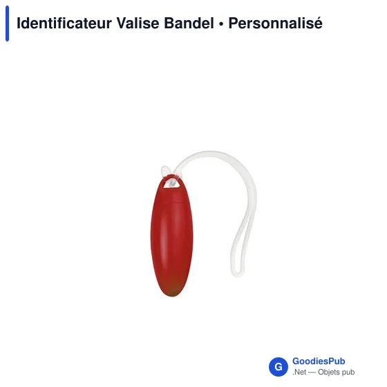 Identificateur de valise personnalisable avec logo pour entreprise - Image 1