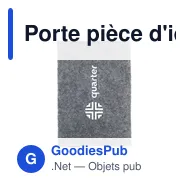 Porte pièce d'identité personnalisable en feutre RPET - Identify GRSavec logo - Miniature 1