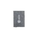 Variante gris - Porte pièce d'identité personnalisable en feutre RPET - Identify GRSavec logo