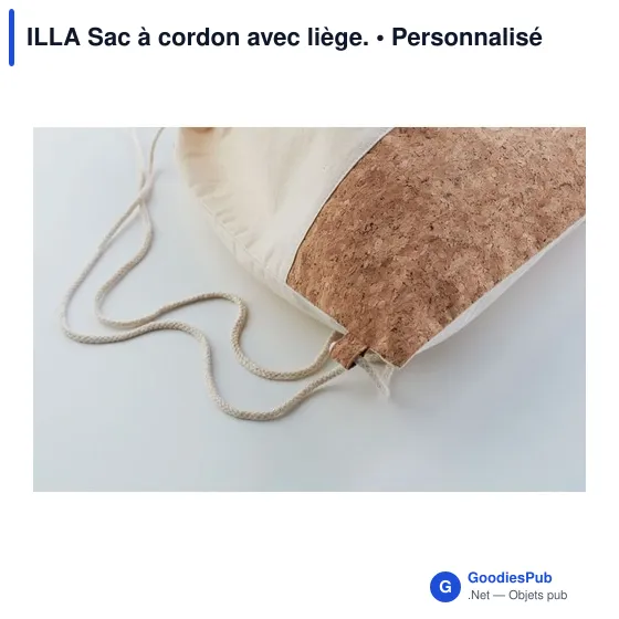 ILLA Sac à cordon avec liège. - Image 3