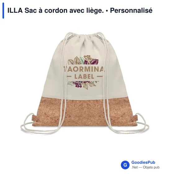 ILLA Sac à cordon avec liège. - Image 4