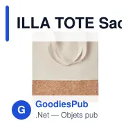 ILLA TOTE Sac à provisions avec liège. - Miniature 1