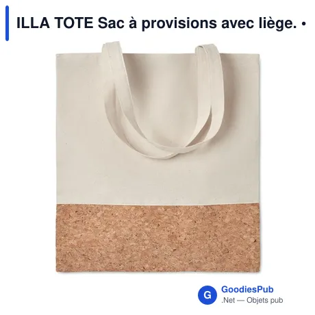 ILLA TOTE Sac à provisions avec liège.