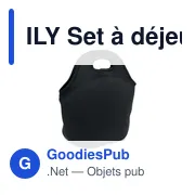 ILY Set à déjeuner en acier inox. - Miniature 2