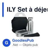 ILY Set à déjeuner en acier inox. - Miniature 4