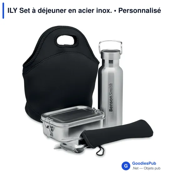 ILY Set à déjeuner en acier inox. - Image 4