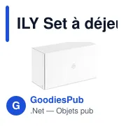 ILY Set à déjeuner en acier inox. - Miniature 6