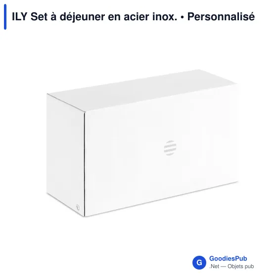 ILY Set à déjeuner en acier inox. - Image 6