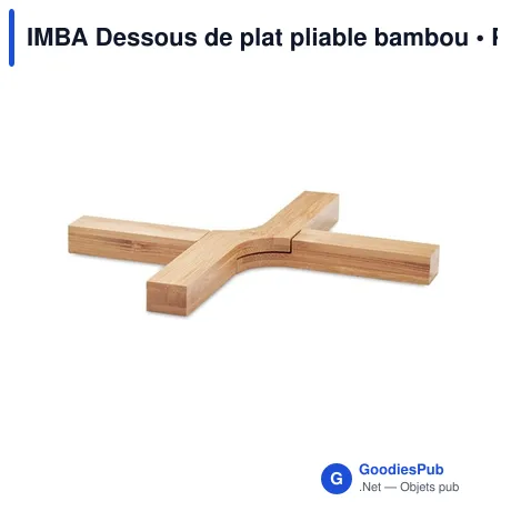 IMBA Dessous de plat pliable bambou