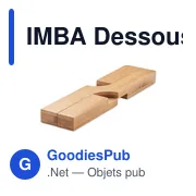 IMBA Dessous de plat pliable bambou - Miniature 2