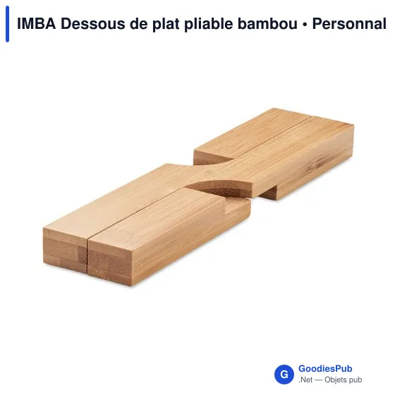 IMBA Dessous de plat pliable bambou - Image 2