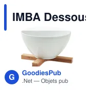 IMBA Dessous de plat pliable bambou - Miniature 3