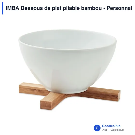 IMBA Dessous de plat pliable bambou - Image 3