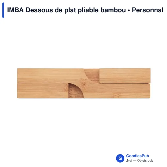 IMBA Dessous de plat pliable bambou - Image 4