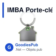 IMBA Porte-clés en forme de maison - Miniature 2