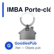 IMBA Porte-clés en forme de maison - Miniature 12