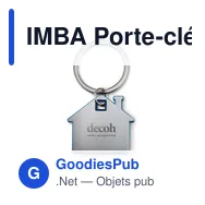 IMBA Porte-clés en forme de maison - Miniature 6