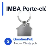 IMBA Porte-clés en forme de maison - Miniature 8