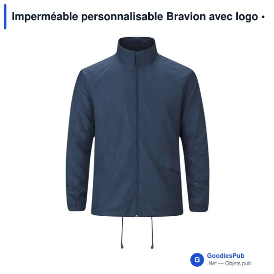 Imperméable personnalisable Bravion avec logo - Image 1
