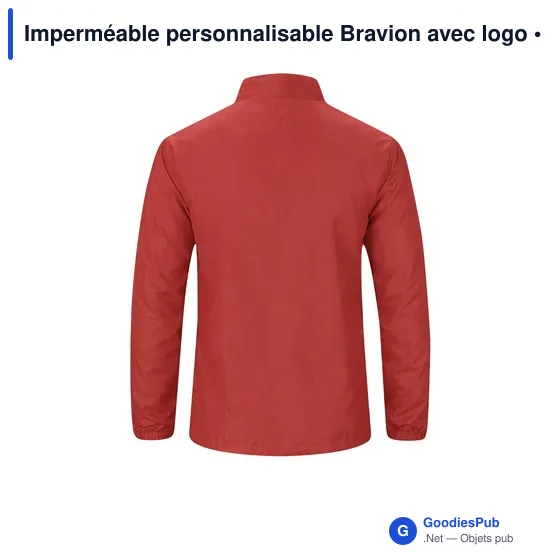 Imperméable personnalisable Bravion avec logo - Image 4