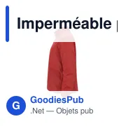 Imperméable personnalisable Bravion avec logo - Miniature 5