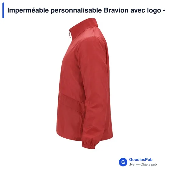Imperméable personnalisable Bravion avec logo - Image 5
