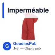 Imperméable personnalisable Bravion avec logo - Miniature 6
