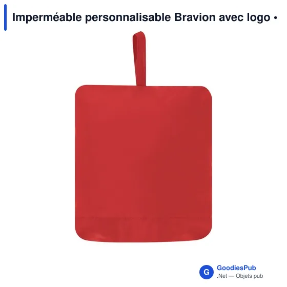 Imperméable personnalisable Bravion avec logo - Image 7