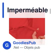 Imperméable personnalisable Bravion avec logo - Miniature 8