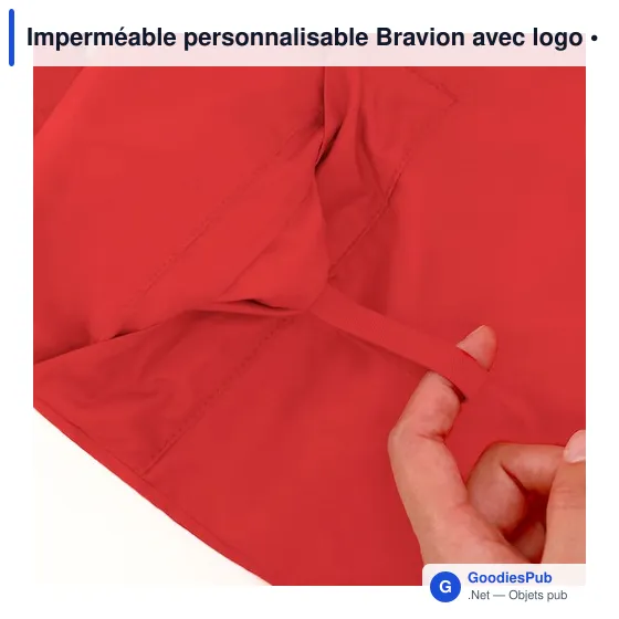 Imperméable personnalisable Bravion avec logo - Image 8