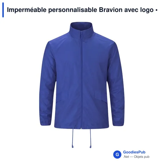 Imperméable personnalisable Bravion avec logo - Image 9