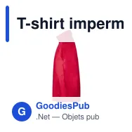 T-shirt imperméable personnalisable avec logo pour entreprise - Miniature 3