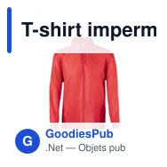 T-shirt imperméable personnalisable avec logo pour entreprise - Miniature 4