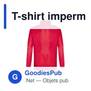 T-shirt imperméable personnalisable avec logo pour entreprise - Miniature 5