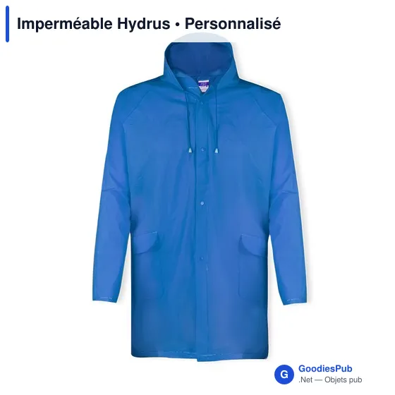 Imperméable personnalisable Hydrus avec logo pour entreprises - Image 1