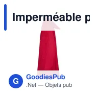 Imperméable personnalisable Hydrus avec logo pour entreprises - Miniature 11