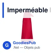 Imperméable personnalisable Hydrus avec logo pour entreprises - Miniature 5