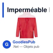 Imperméable personnalisable Hydrus avec logo pour entreprises - Miniature 7
